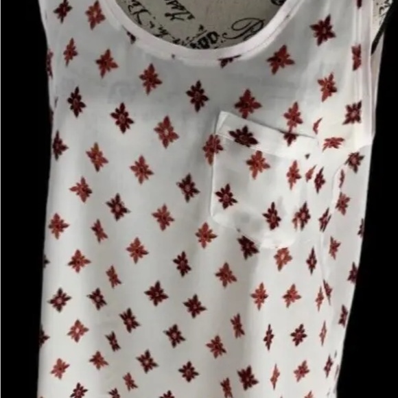 Ann Taylor Loft Semi Sheer Tank Top with pocket 100% Polyester women's MP - Picture 4 of 12